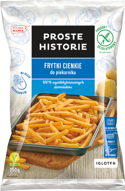 FRYTKI CIENKIE do piekarnika