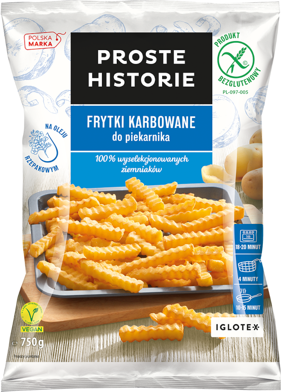FRYTKI KARBOWANE do piekarnika