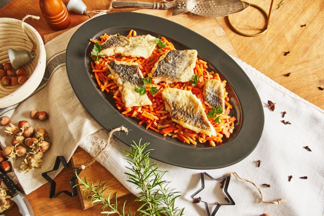 Gwiazda w warzywach lśniąca