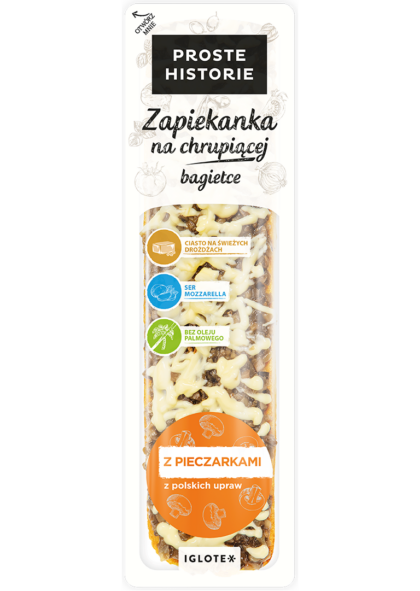 Zapiekanka z pieczarkami
