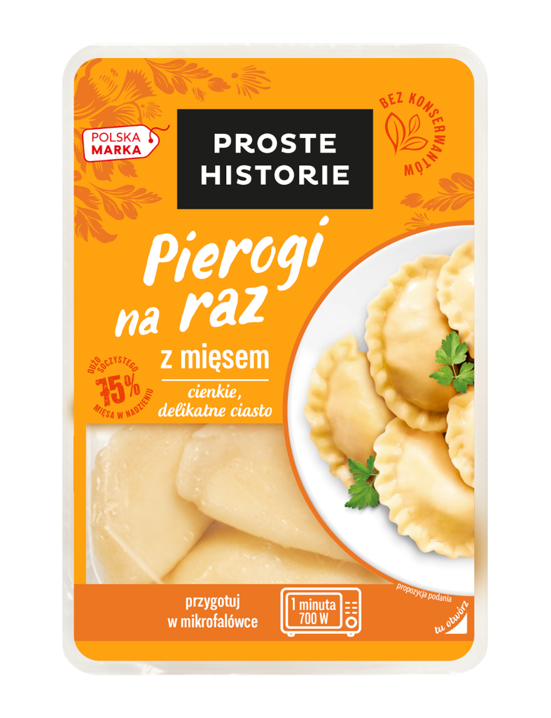 PIEROGI NA RAZ z mięsem