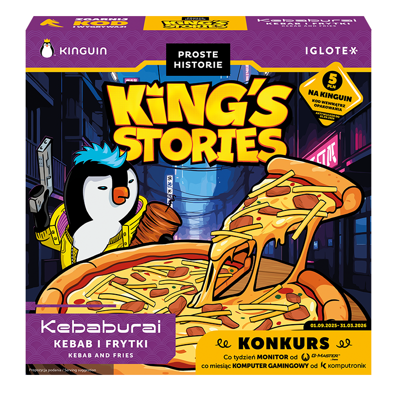 "Kebaburai" pizza z kebabem i frytkami