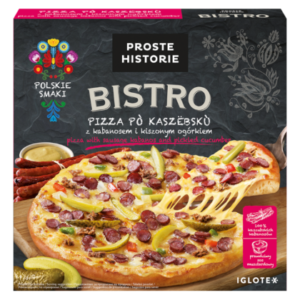 Pizza po kaszubsku z kabanosem i kiszonym ogórkiem