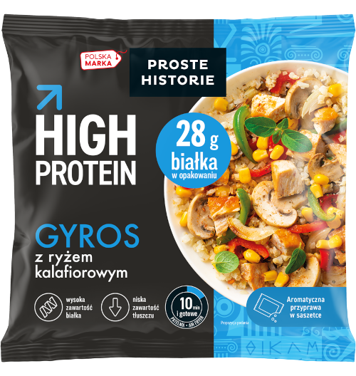 Gyros z ryżem kalafiorowym HIGH PROTEIN