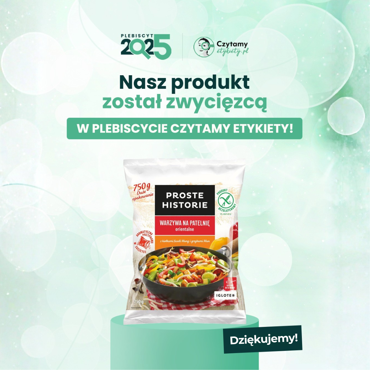 "Warzywa na patelnię orientalne" z nagrodą w plebiscycie „Czytamy Etykiety” 2025!