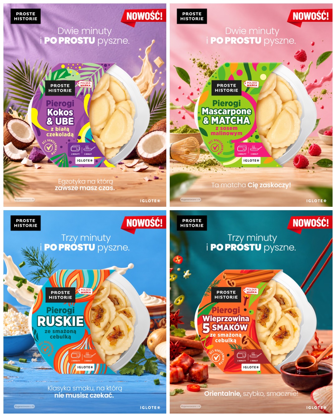 Nowość! Pierogi w miseczkach Proste Historie - gotowe w kilka minut!