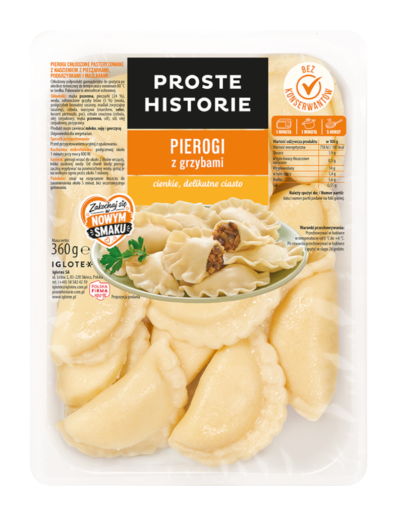 PIEROGI z grzybami